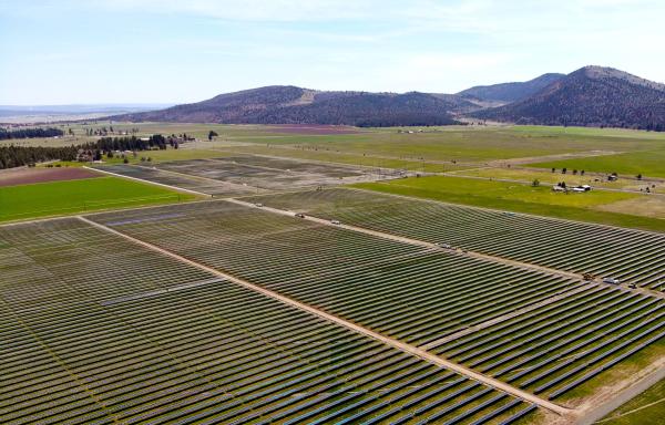 Photo: A new solar energy production facility in the small, unincorporated community of Dairy, Oregon, is benefiting the community and a local farm.