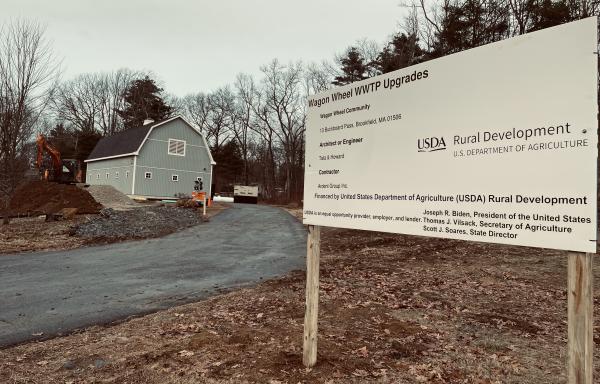 The new water treatment facility at Wagon Wheel community in Brookfield, MA will replace 68 aging septic tanks and ensure the community meets environmental regulations.