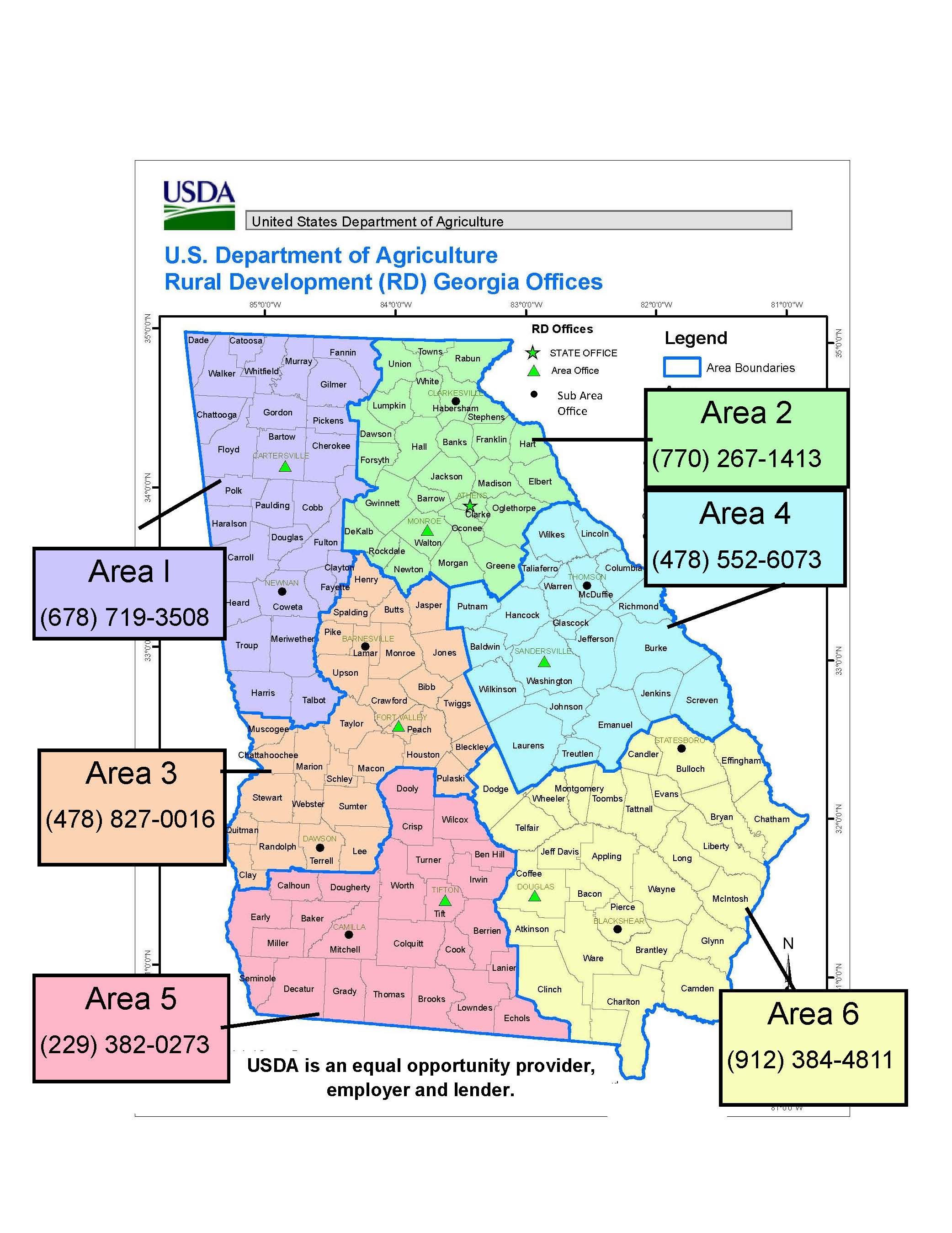 usda rural development map Georgia Rural Development