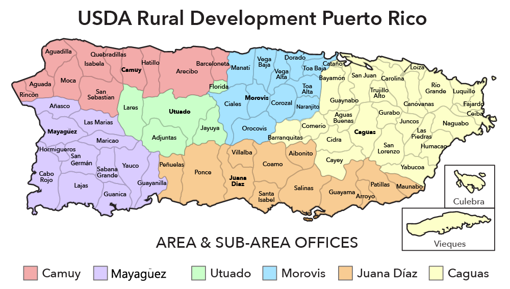 Mapa Pueblos De Puerto Rico - SEONegativo.com