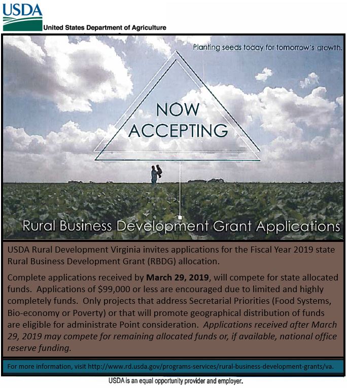 Rural Business Development Grants in Virginia USDA Rural Development