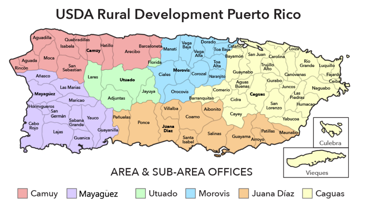 Map of RD Puerto Areas