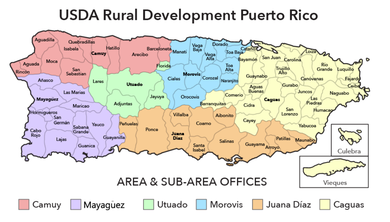 Mayaguez Puerto Rico Map.