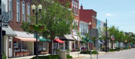 photo of a rural town