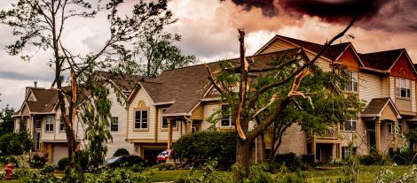 Image of multifamily housing after disaster