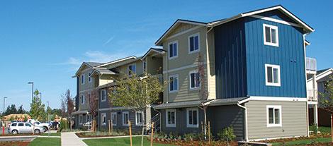 Row of townhouses