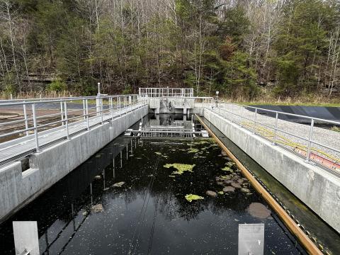 Wastewater treatment plant.