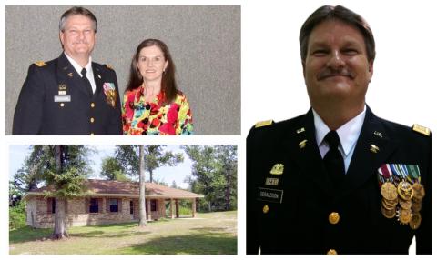 Larry Geraldson, Army veteran with his wife and first house built with Rural Development loan.