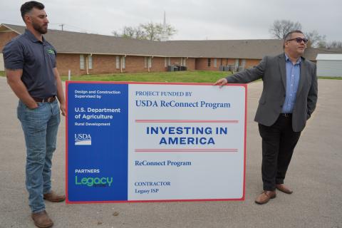 Jerad Tackett, Legacy ISP and Guadalupe Valdes, USDA General Field Representative 
