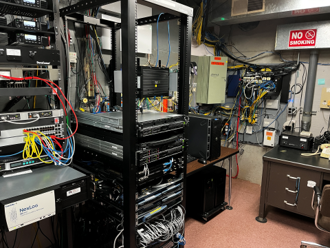 Computer server in room