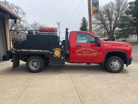 Gosper County Rural Fire District's New Grass Fire Truck