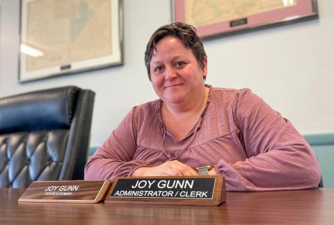 Joy Gunn, Clerk of the Borough of National Park, poses for a photo in March of 2024. 