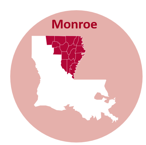 Monroe Area Office Map
