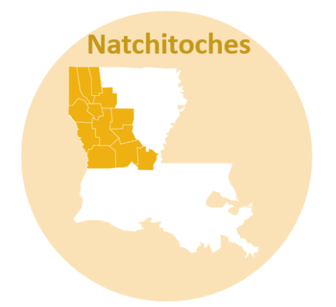 Natchitoches Area Map