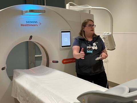 Medical person by machine