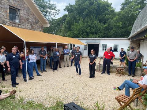 Drew Oberholtzer, the co-founder of Coexist Build, who which was the 2021 recipient of a VAPG for hemp blocks. Coexist, located in Blandon, Berks County, Pa., used a grant of $49,135 to process and test hemp blocks for the construction industry.