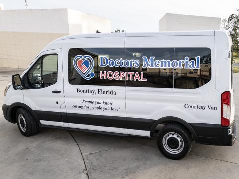 Patient Transport Van for Doctors Memorial Hospital