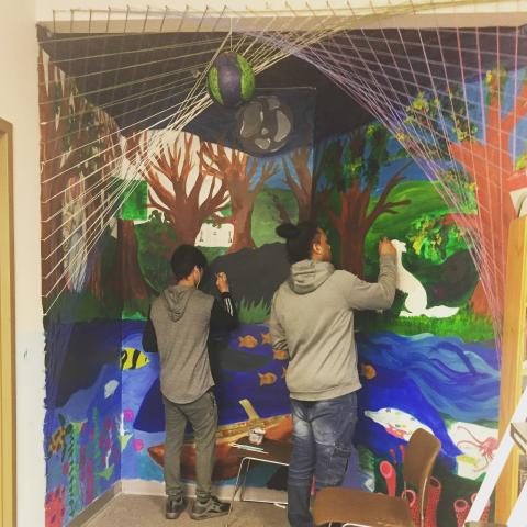 Ledyard Students creating a new world for themselves