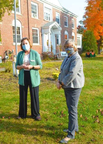 Meg Miller and Roxie Severance of Peabody Home in Franklin, NH