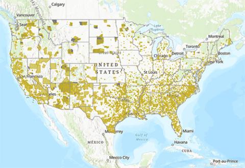 Social Vulnerability map for Rural Development Priority Points