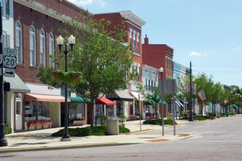 photo of a small town