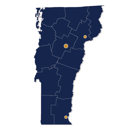 State Office Map of Vermont