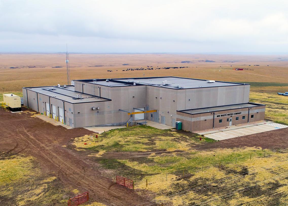 Mni Waste Water Company treatment facility near Eagle Butte, SD