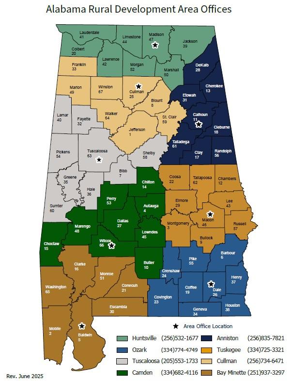 Alabama map
