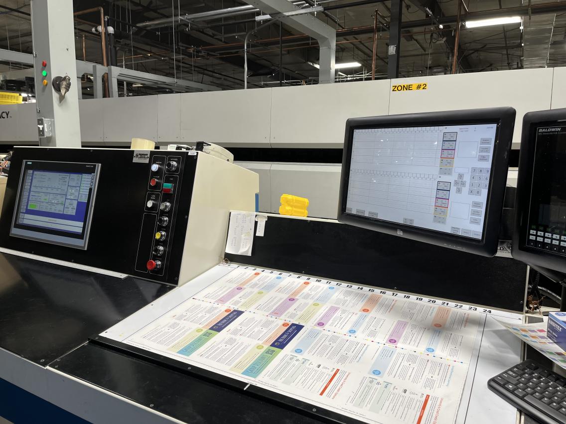 Midstates Group printing press control panel