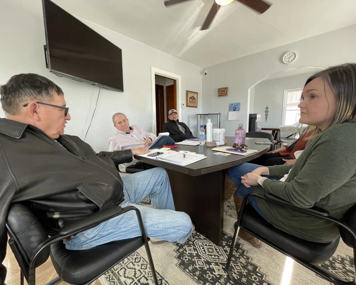 Rural Development Staff meeting with Echaga Corporation in Pine Ridge