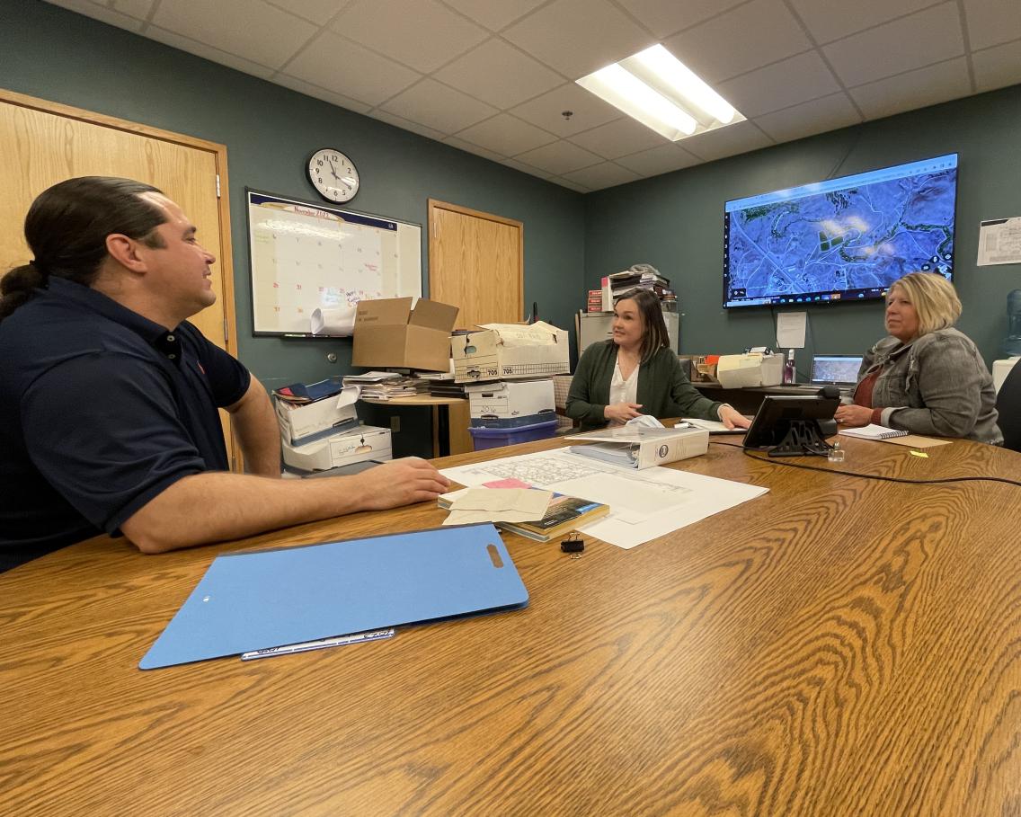 Rural Development staff with Noah Holder, the Development Director with Oglala Lakota Housing Authority