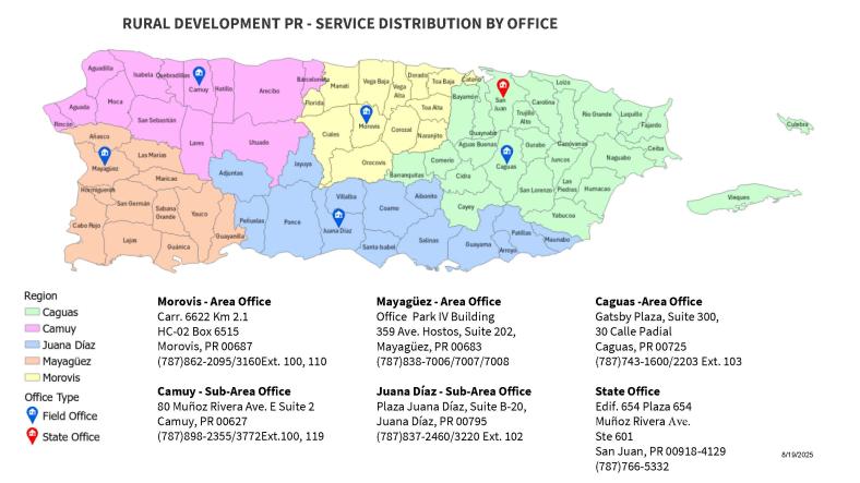 New Distribution Map by Office - PR