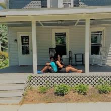 Ramos Family outside their home in Wallkill, NY.