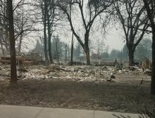 Rose Court Apartments in Phoenix, Ore., burned down during the 2020 Oregon wildfires.