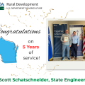 Congratulations and thank you, Scott, for your 5 years of service!