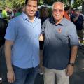 At the State Fair, Director Ortega connected with UIUC Community & Govt. Relations Director Bob Flider. An Urbana-Champaign area resident, Director Ortega recognizes the UIUC impact for Illinois - and beyond! 