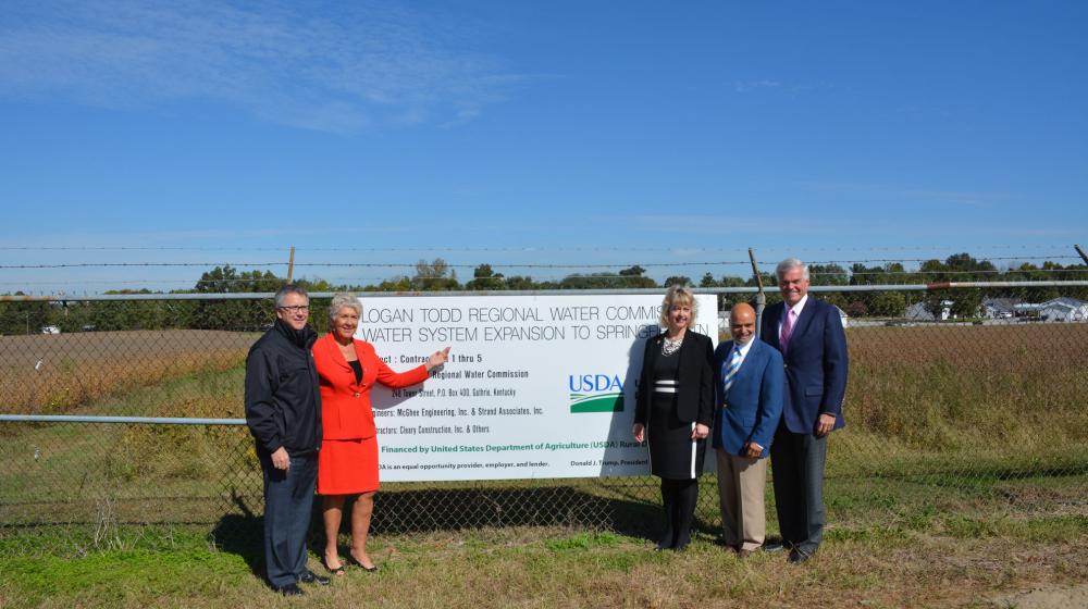 Logan-Todd Regional Water Commission expansion project ground breaking