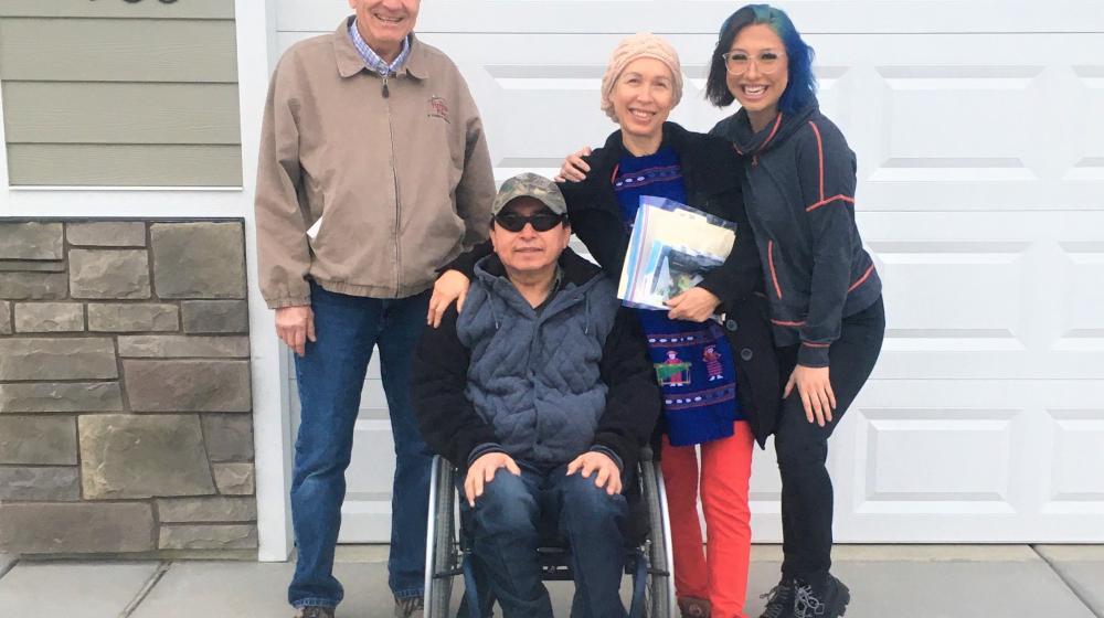 The Chavez Family were living in a cramped basement apartment before they were able to build their own home in Salem with nine other families. Now they can enjoy the open space provided by their new home.