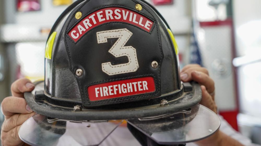 Cartersville Volunteer Fire Department helmet