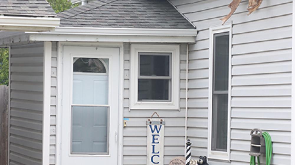 The front of a home in Michigan, North Dakota.