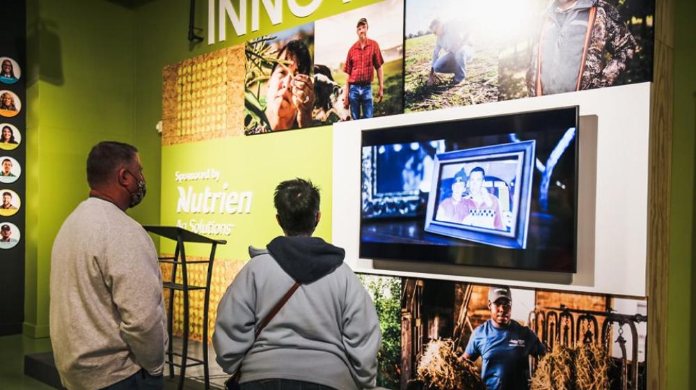 Guests use new technology at Agriculture exhibit