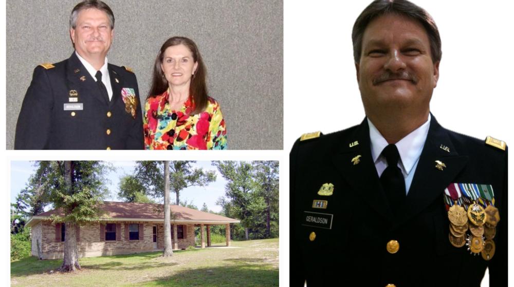 Larry Geraldson, Army veteran with his wife and first house built with Rural Development loan.