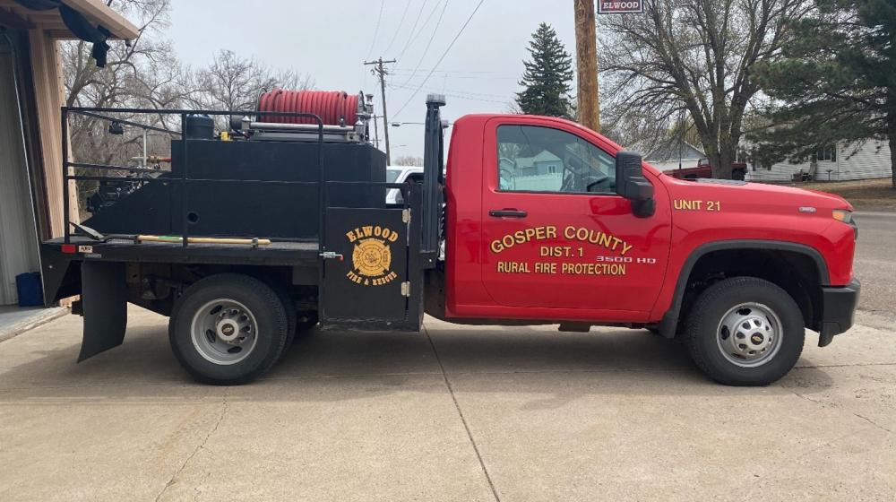 Gosper County Rural Fire District's New Grass Fire Truck