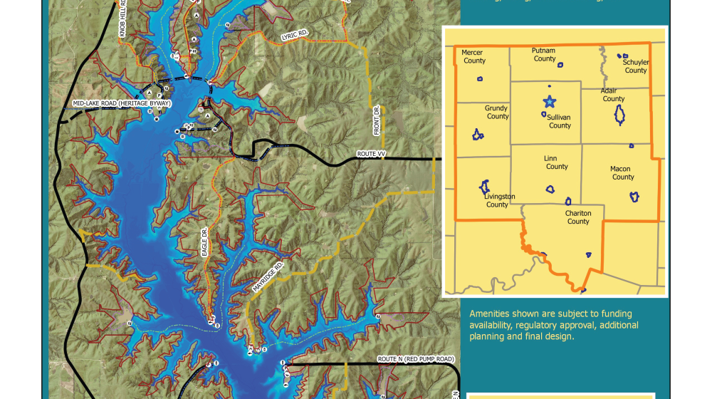 Map of Roy Blunt Reservoir