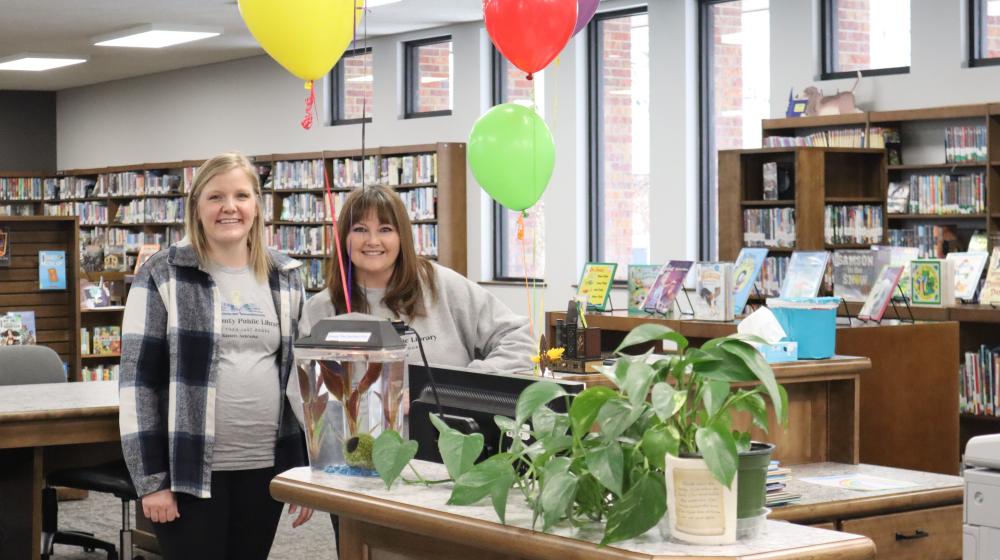 Rock County Librarians Macey Lackoff and Kim Orr