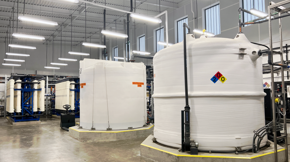 A water treatment facility at Seal Rock, Oregon.