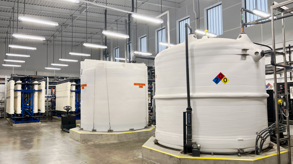 A water treatment facility at Seal Rock, Oregon. 