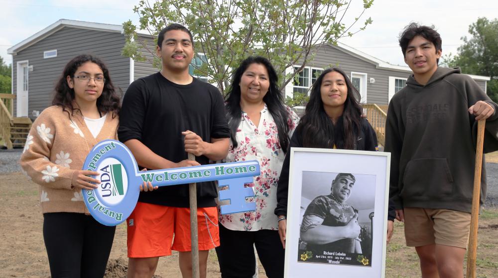 Martin Family in front of home