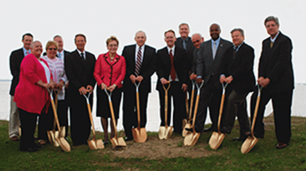This photo is from the April 22, 2014 groundbreaking ceremony for a new wastewater treatment project in Erie County, Ohio.