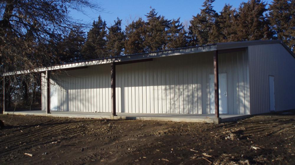 A new steel building as an addition to Historical Society Museum.
